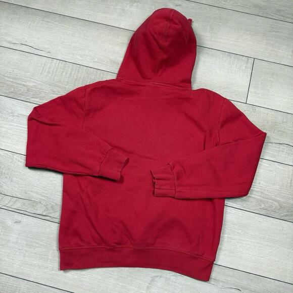 Mitchell & Ness Toronto Raptors Hoodie Red Men Sz M Script Logo Pullover Fleece - Picture 5 of 8
